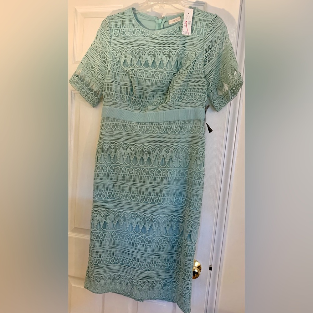 Sea foam, Eva Mendes dress with tags, size medium